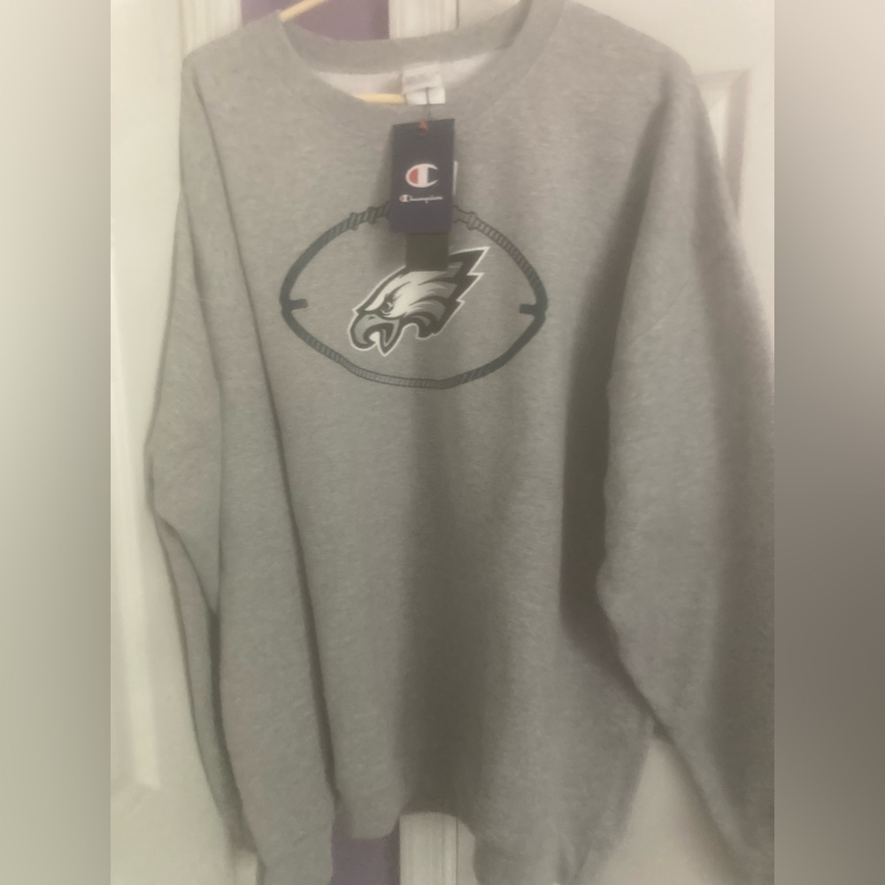 Mens Champion Phildelphia Eagles Pullover Sweatshirt Size XXL New With Tags $60